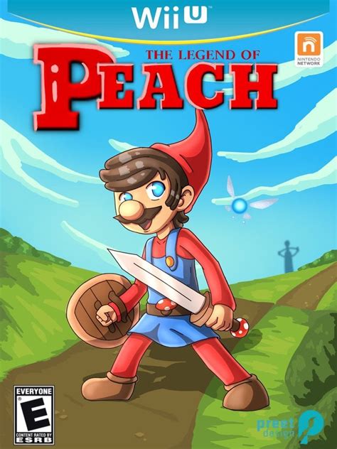 The Legend Of Peach Legend Of Zelda Parody Digitalart