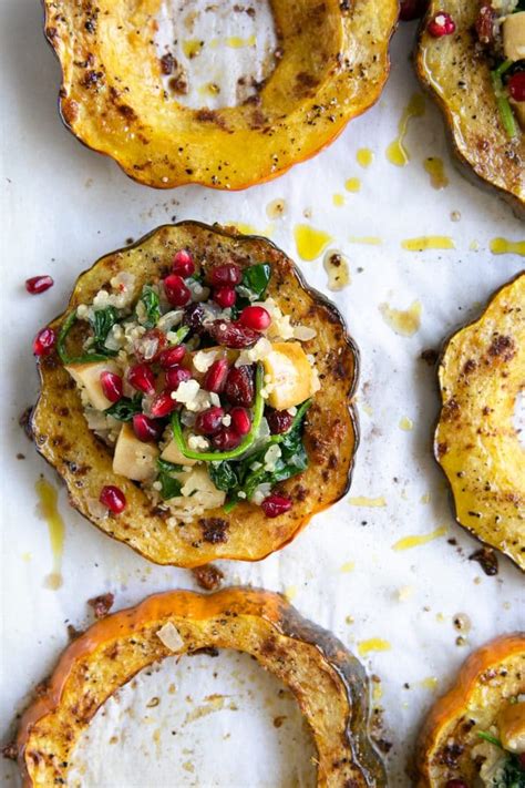 Vegetarian Stuffed Acorn Squash Recipe With Quinoa The Forked Spoon