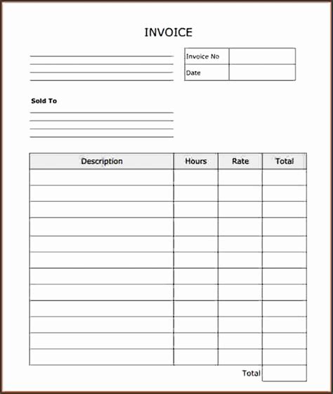 9 Free Printable Invoice Templates Sampletemplatess Sampletemplatess