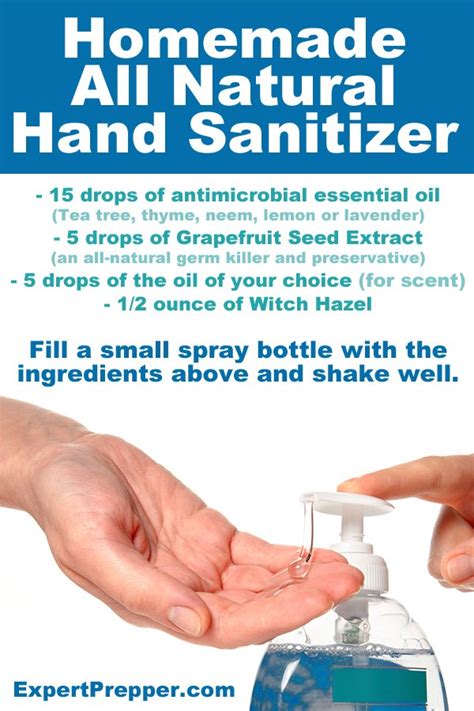 You can wet a paper towel with it and use hand sanitizer—even the real, professionally made stuff—should always be used when you're. All Natural Homemade Hand-Sanitizer - Expert Prepper Blog