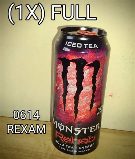 Rare 2014 Monster Energy Drink Rojo Tea 0614 Rexam 1x Full 155 Oz
