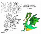 DARYL HOBSON ARTWORK: How To Draw A Dragon step by step