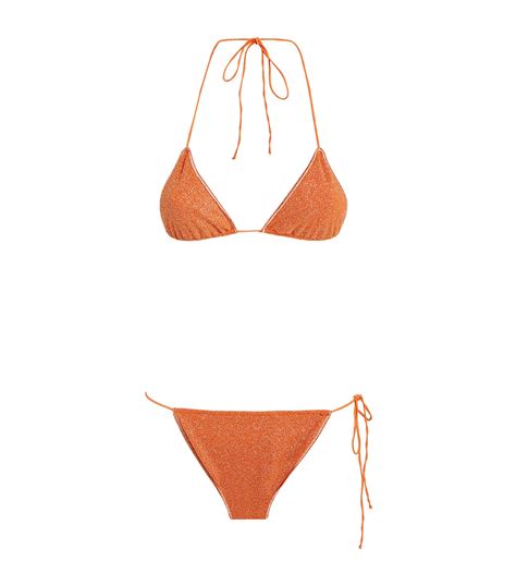 Os Ree Orange Shine Micro Bikini Harrods Uk