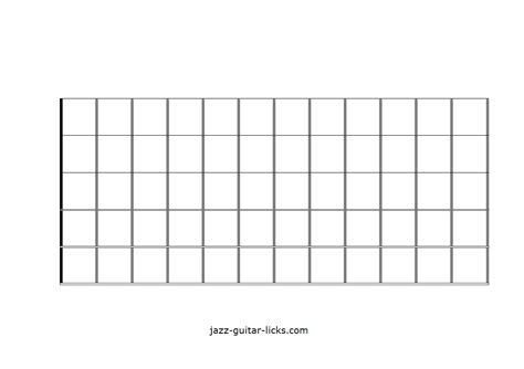 A beginner's guide to learning the basics of the bass, reading music, and playing. Printable Blank Guitar Neck Diagrams - Chord & Scale Charts