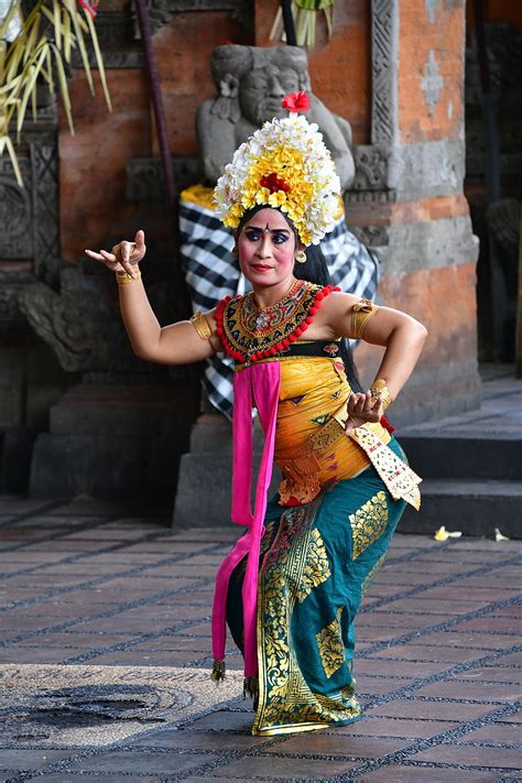 Bali Dancer Indonesia Tradition Dance Costume People Girl