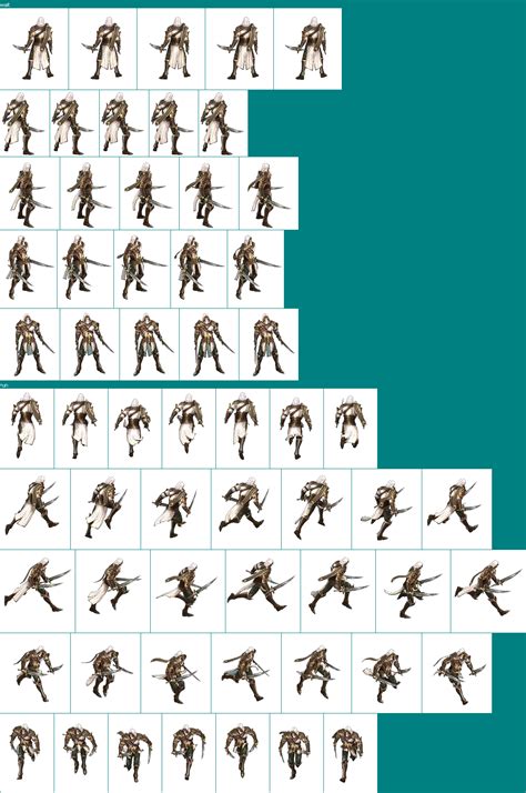 League Of Angels Sprite Sheet Character Sprites Mugen Free For All