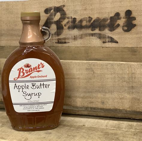 Apple Butter Syrup 12oz Brants Apple Orchard