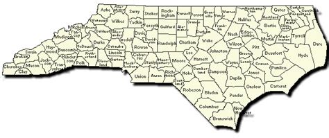 Nc Map With Counties Labeled United States Map