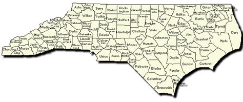 Nc Counties Clickable Map Gis Ncsu Libraries