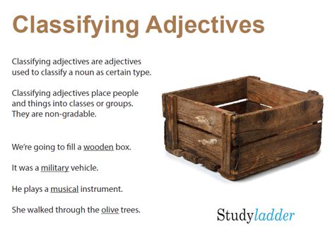 Classifying Adjectives - Studyladder Interactive Learning Games