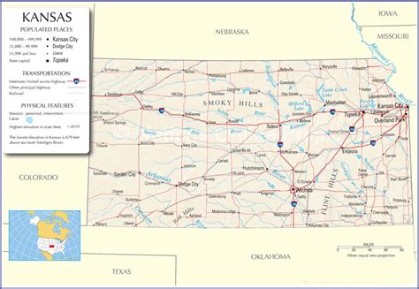 Kansas Mapkansas State Mapkansas Road Map Map Of Kansas