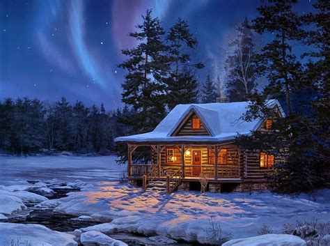 1920x1200px 1080p Free Download Snowy Cottage Amazing Cool