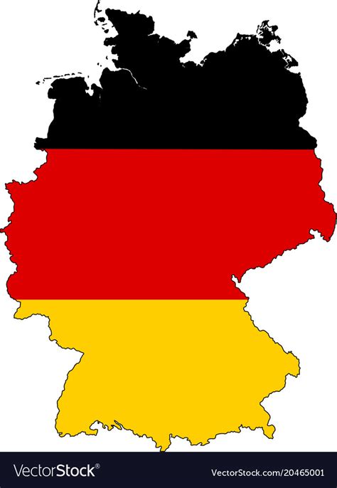 Outline Map Of Germany With States Free Vector Maps Germany Map Images
