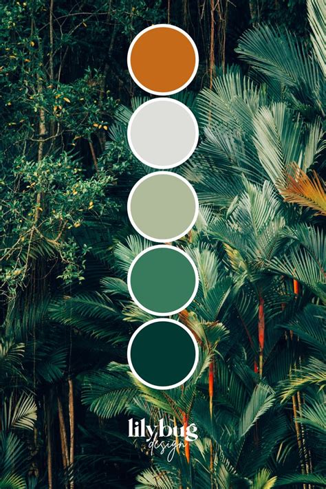 Tropical Forest Colour Palette In 2021 Forest Color Green Colour
