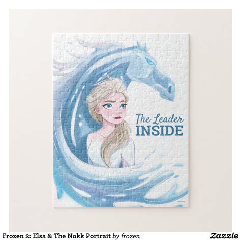 Frozen 2 Elsa And The Nokk Portrait Jigsaw Puzzle In 2020