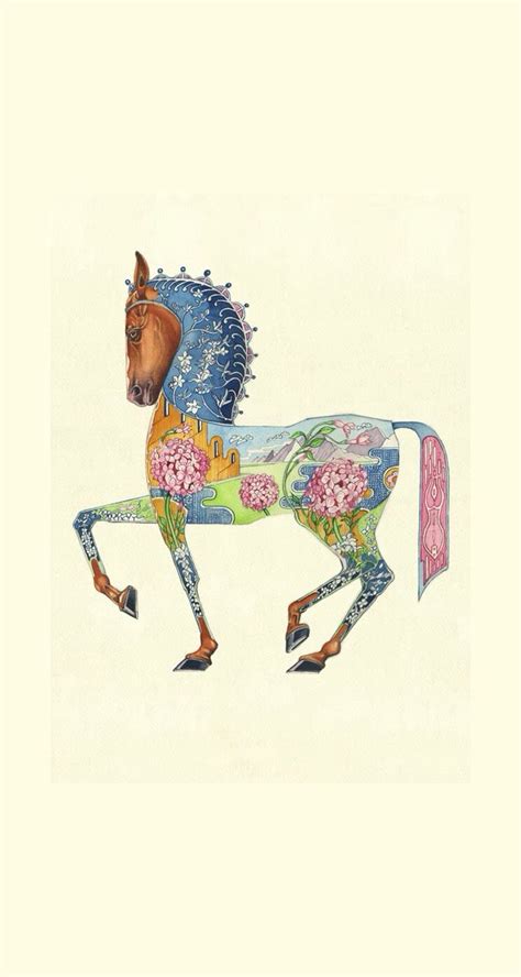 Pin By Olga K On Oriental Art Horse Art Animal Illustration Animal Art