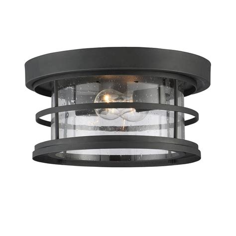 Depending on the type of light fixture purchased, you may have to remove the bracket attached to the junction box. Filament Design Black 2-Light Outdoor Hanging Ceiling ...