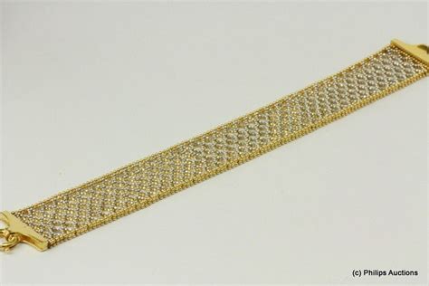 Two Tone Woven Gold Bracelet Braceletsbangles Jewellery