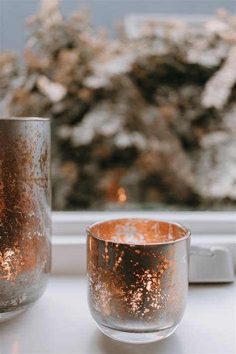 Diy Faux Mercury Glass In Gold And Silver Decor Hint
