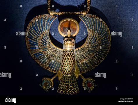 Pectoral Representing Ra Harakhty From The Tomb Of Tutankhamun At The