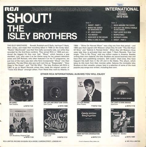 the isley brothers shout vinyl pussycat records