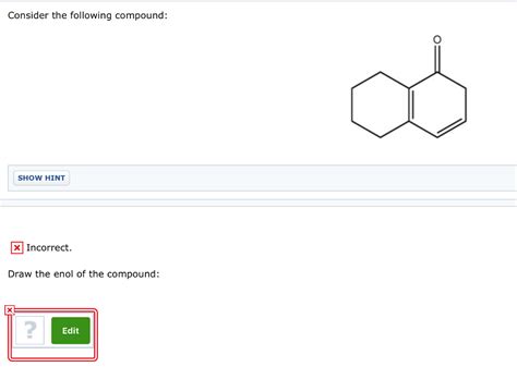 Solved Consider The Following Compound Show Hint 3