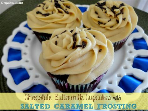 Recipe Chocolate Buttermilk Cupcakes With Salted Caramel Frosting