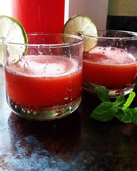 Watermelon Aqua Fresca With Lime And Mint By Snackingkitchen Quick