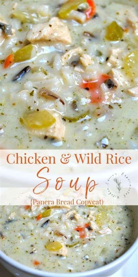 This recipe for cream of chicken and wild rice soup has moved to the number one spot of the best recipes we've tried in the past few years. Creamy Chicken and Wild Rice Soup (Panera Bread Copycat)