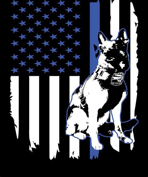 Thin Blue Line K9 Wallpaper Focus Wiring