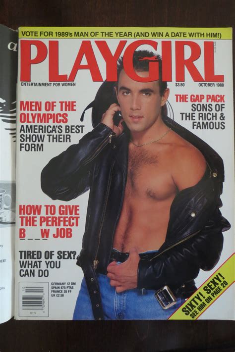 Playgirl Magazine Issue Dated September Austin Peck Gold