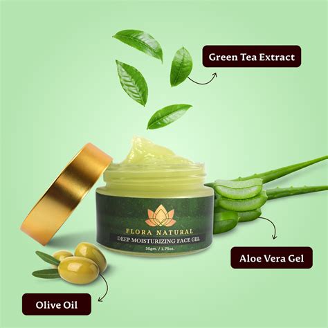 Flora Natural Gel Green Tea Moisturizer For Personal Packaging Size