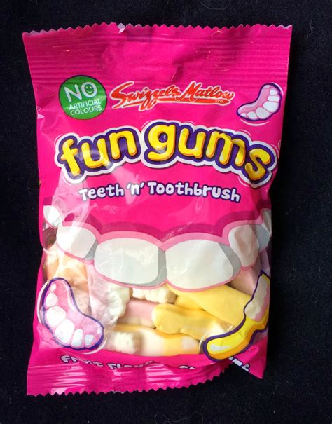 Obsessive Sweets Swizzels Matlow Ltd Teeth N Toothbrush Fun Gums Fruit Flavour Foam Gummies