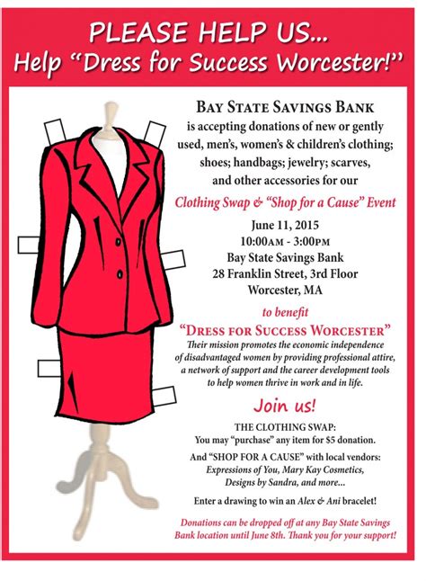 Bay State Savings Bank Clothing Swap And Shop For A Cause Event Dress