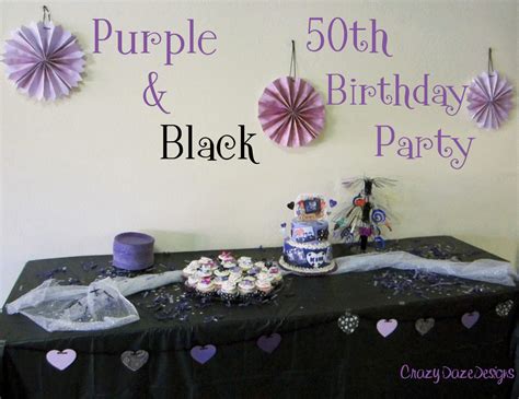 Tri purple party crown for a 6th birthday party + fancy purple fun the other 364 days of the. Crazy Daze Designs: A Big 50th Birthday Party