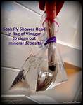 Soak Shower Head in a Bag of Vinegar
