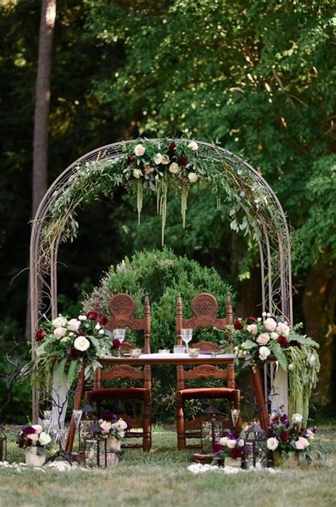 Romantic Backyard Wedding Inspiration Bridal Table Southern Bride