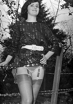 1960s UK Pinup Vicki Munro Hold Dress Up Shows Garter Stocking 8 X 10