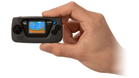 Game Gear Micro Sega Präsentiert Mini Handheld Computer Bild Spiele