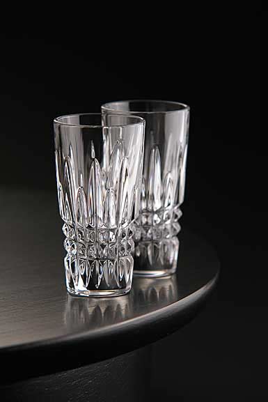 Waterford Crystal Tology Lismore Diamond Vodka Crystal Shot Glass Pair
