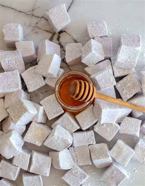 Homemade Honey Lavender Marshmallows Made Without Corn Syrup Flavored Marshmallows Honey