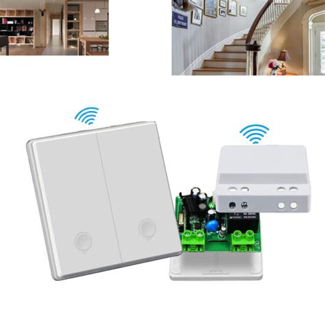 85v 250v 220v Wireless Light Switch And Receiver Kit Outdoor 100m Wall