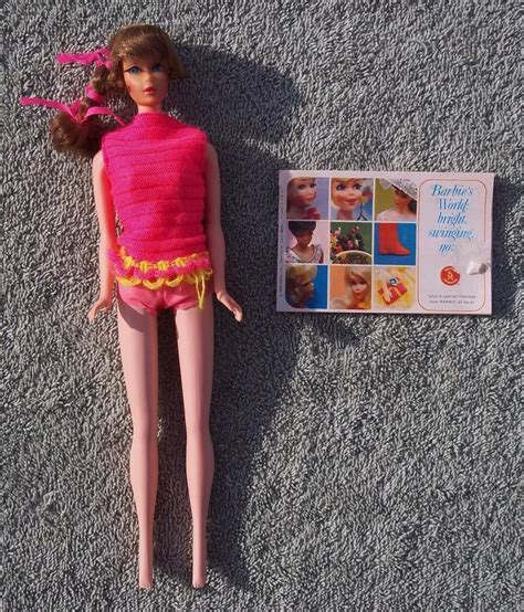 Vintage 1967 Mattel Talking Barbie Doll Original Outfit Brochure Repair Parts Talking Barbie