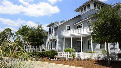 Watersound Beach Florida 4br Vacation Rental Home 31 Keel Court Youtube