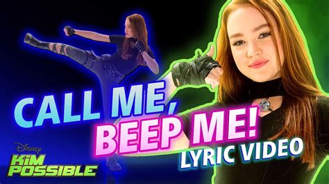 Call Me Beep Me Lyric Video Kim Possible Disney Channel Original Movie Youtube