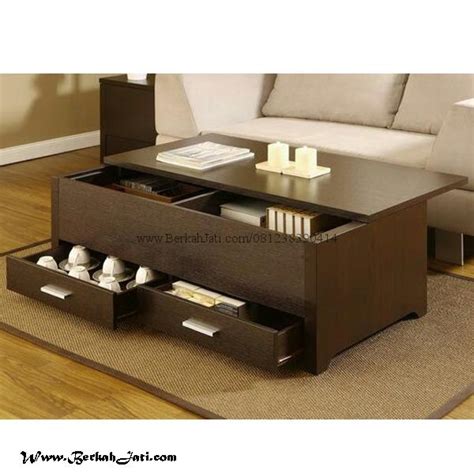 meja ruang tamu minimalis laci berkah jati furniture berkah jati