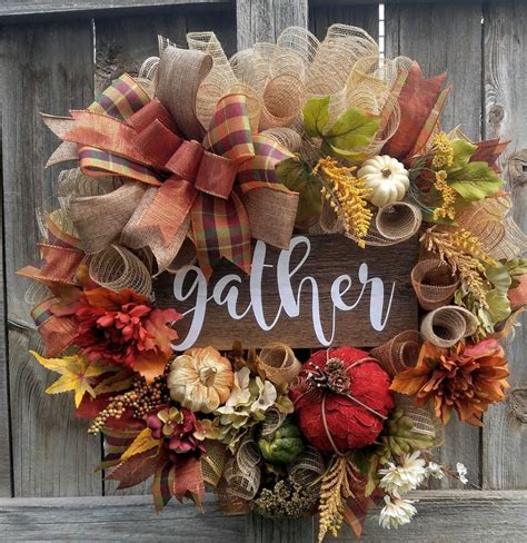 55 Charming And Elegant Thanksgiving Wreath Ideas For This Season Diy