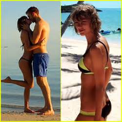 Taylor Swift Calvin Harris Share Romantic Beach Vacation Pics Bikini Calvin Harris