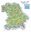 map of bavaria with cities | Map of Bavaria (Germany) - Map in the ...