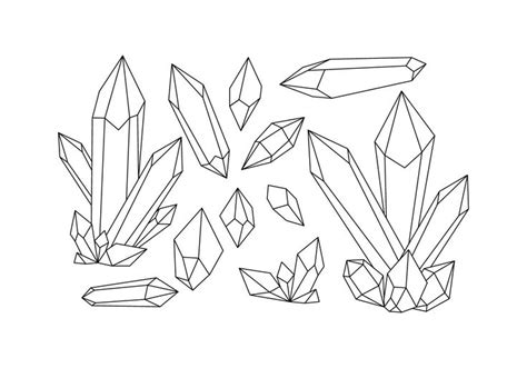 Download Free Crystals Shape Line Vector Vector Art Choose From Over A